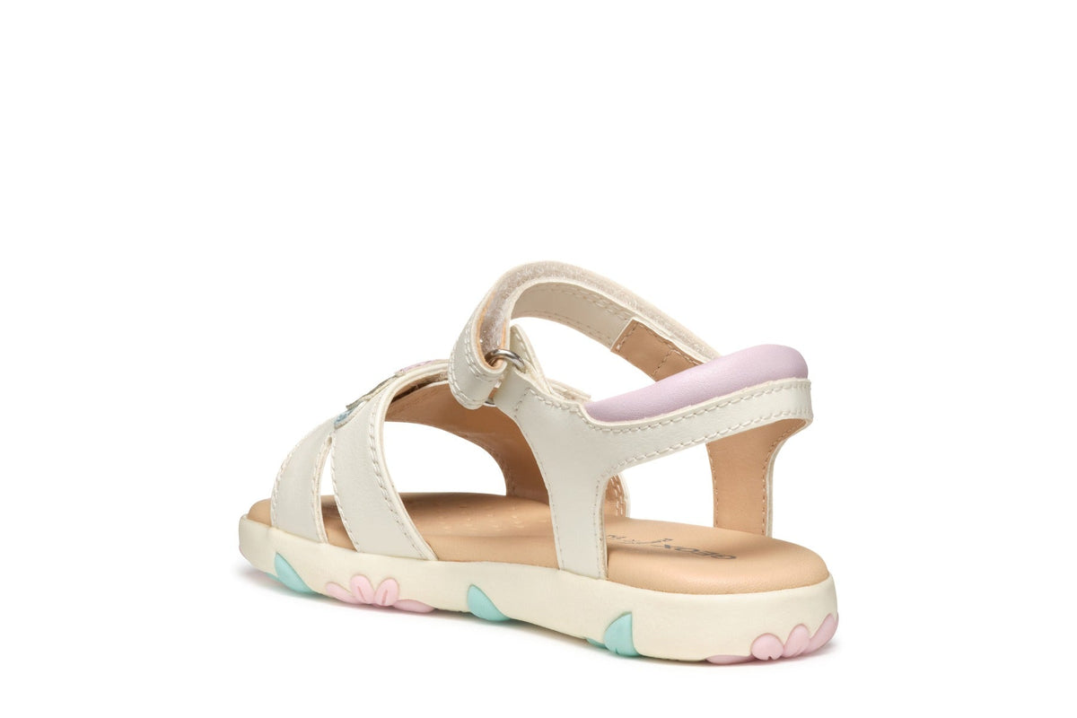 Geox sandale fete 28-31 Haiti White/Pink
