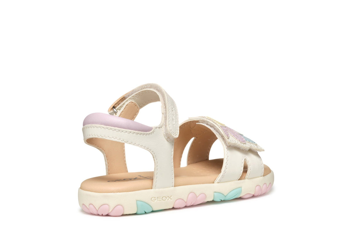 Geox sandale fete 28-31 Haiti White/Pink