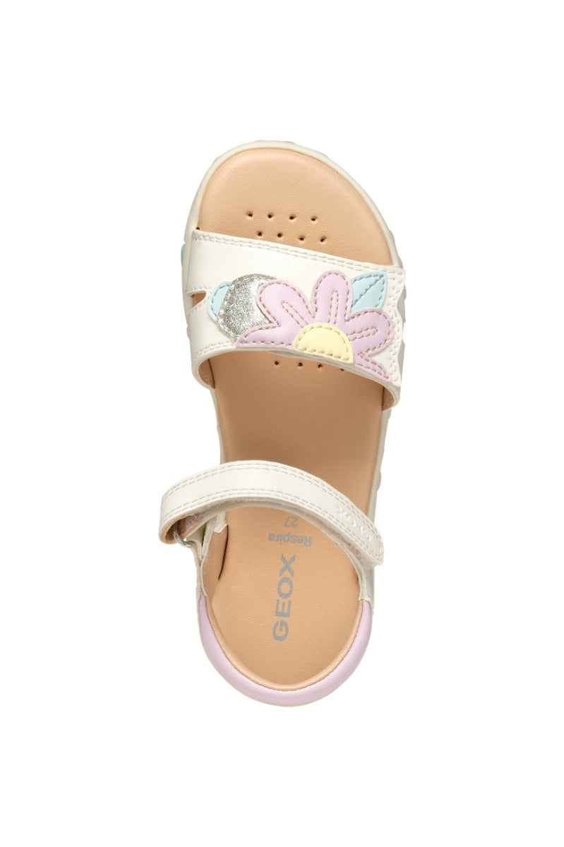 Geox sandale fete 28-31 Haiti White/Pink
