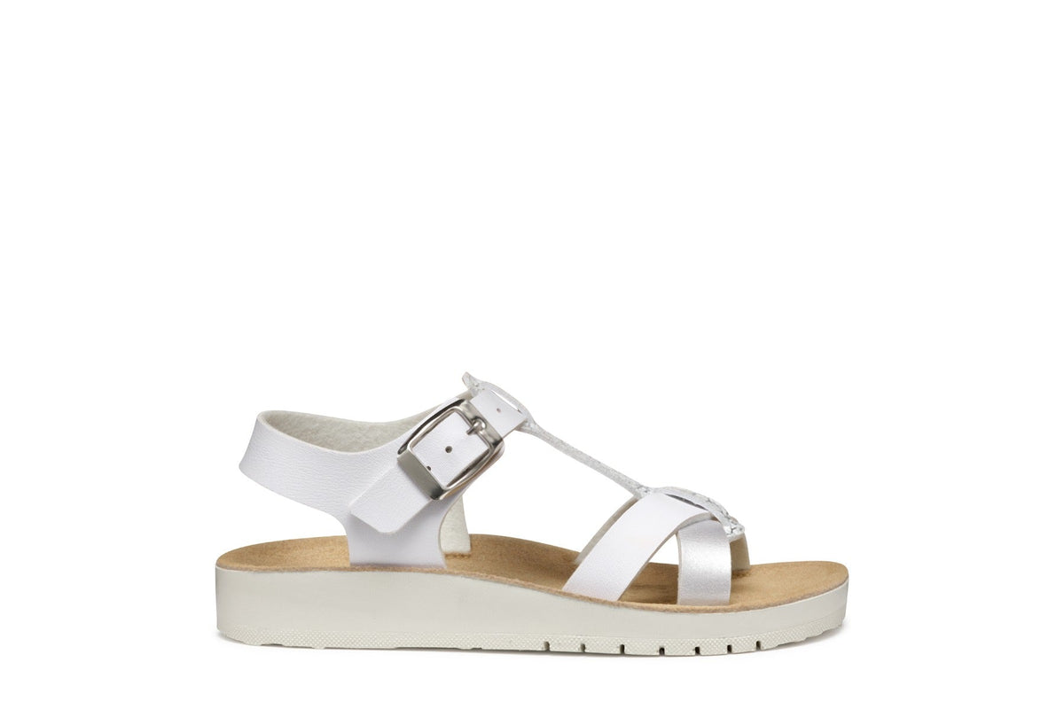 Geox sandale fete 28-33 Costarei White/Silver