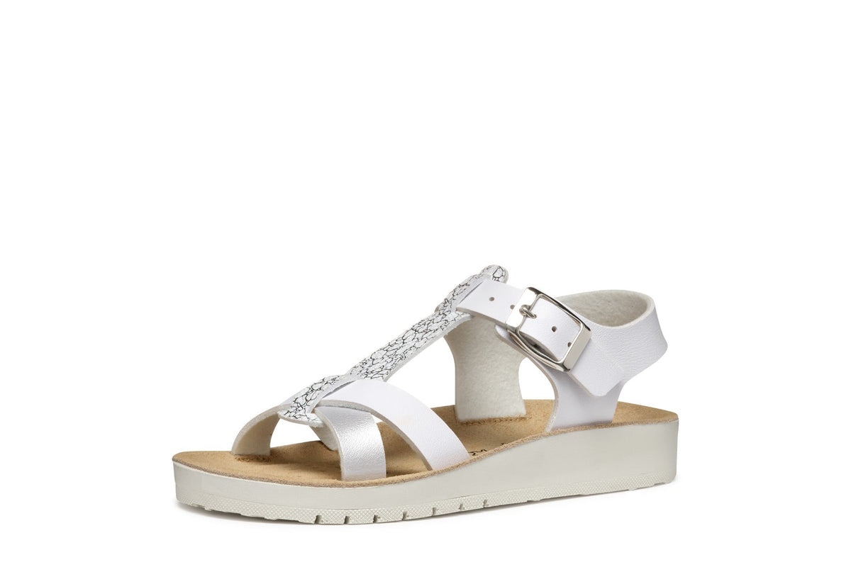 Geox sandale fete 28-33 Costarei White/Silver