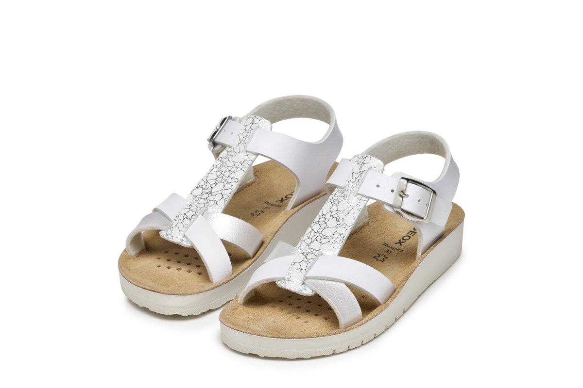 Geox sandale fete 28-33 Costarei White/Silver Imagine principală a produsului
