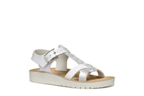 Geox sandale fete 28-33 Costarei White/Silver