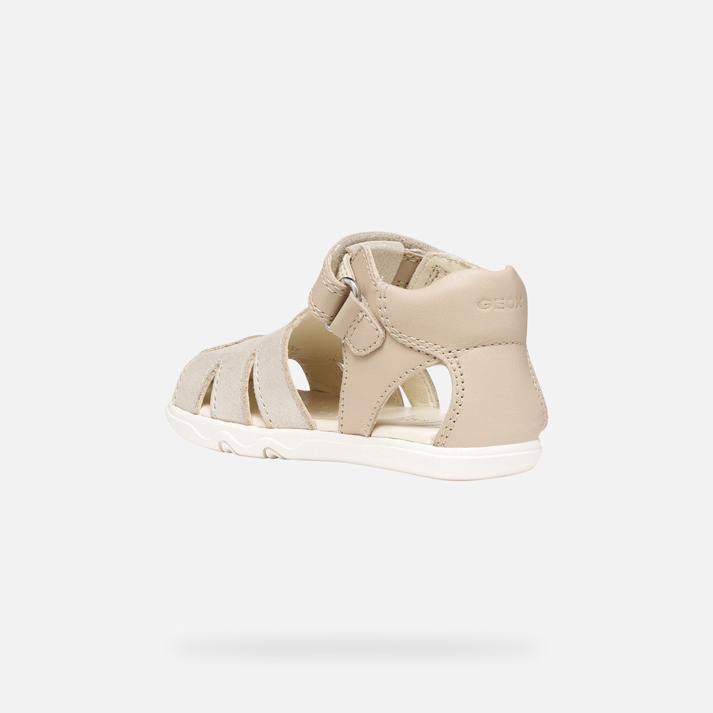 Geox sandale fete Barefoot Steppieup Baby 20-27 Beige
