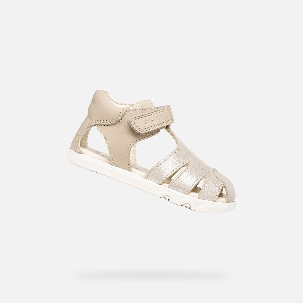 Geox sandale fete Barefoot Steppieup Baby 20-27 Beige