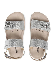 Geox sandale fete Costarei 26-34 Silver cu stelute