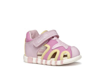 Geox sandale fete cu panza 18-26 Iupidoo Pink/Light Yellow cu stea