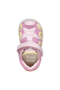 Geox sandale fete cu panza 18-26 Iupidoo Pink/Light Yellow cu stea
