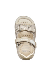 Geox sandale fete cu scai 18-26 Macchia Beige/Light Gold