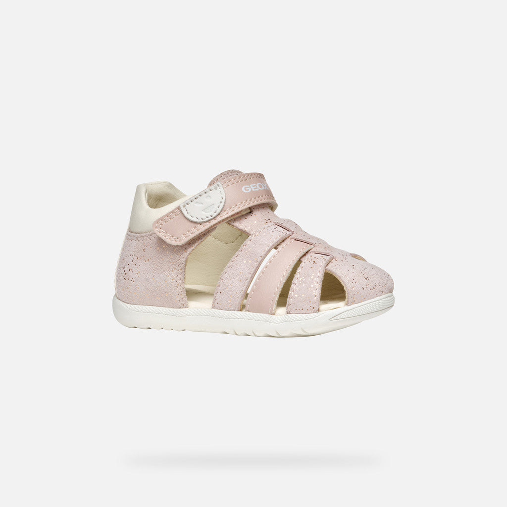 Geox sandale fete cu scai 18-26 Macchia Rose/Off White Imagine principală a produsului