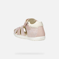 Geox sandale fete cu scai 18-26 Macchia Rose/Off White