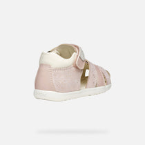 Geox sandale fete cu scai 18-26 Macchia Rose/Off White
