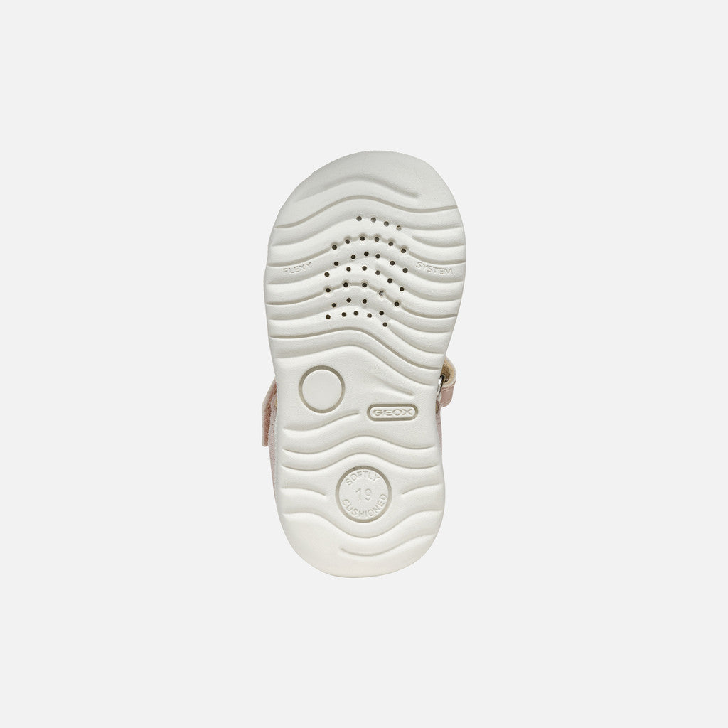 Geox sandale fete cu scai 18-26 Macchia Rose/Off White