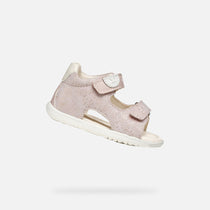 Geox sandale fete cu scai 18-26 Macchia Rose/Off White