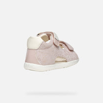 Geox sandale fete cu scai 18-26 Macchia Rose/Off White