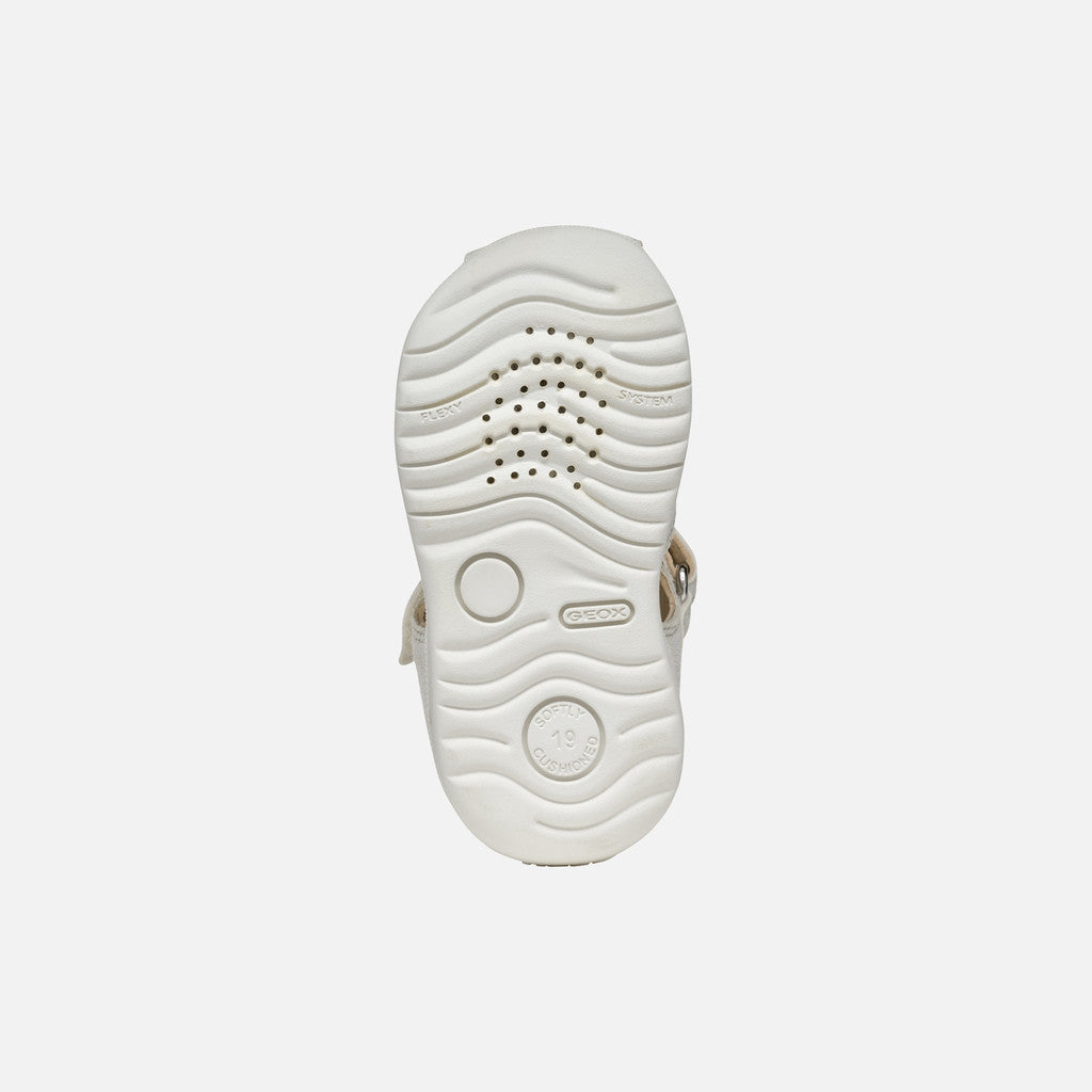 Geox sandale fete cu scai 18-26 Macchia White/Silver