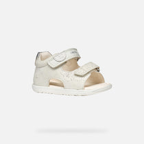 Geox sandale fete cu scai 18-26 Macchia White/Silver