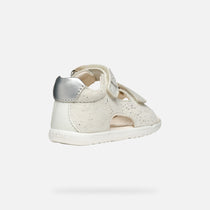 Geox sandale fete cu scai 18-26 Macchia White/Silver