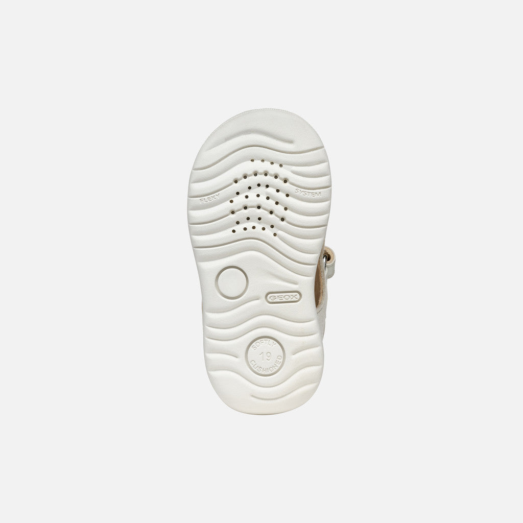Geox sandale fete cu scai 18-26 Macchia White/Silver
