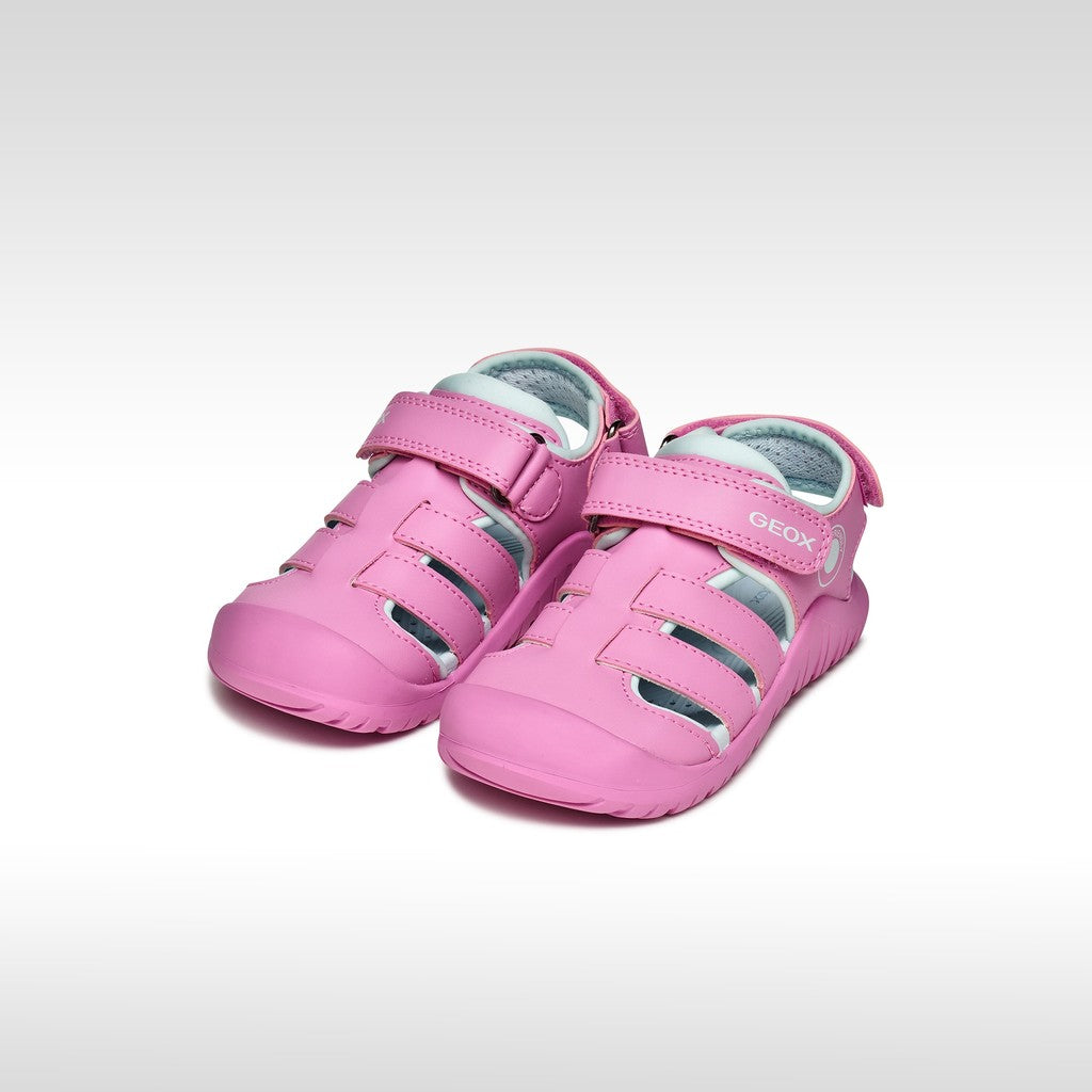 Geox sandale fete Fusbetto Pro Junior Quick Dry Water-resistant 26-34 Dark Pink/Aqua
