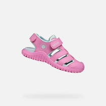 Geox sandale fete Fusbetto Pro Junior Quick Dry Water-resistant 26-34 Dark Pink/Aqua