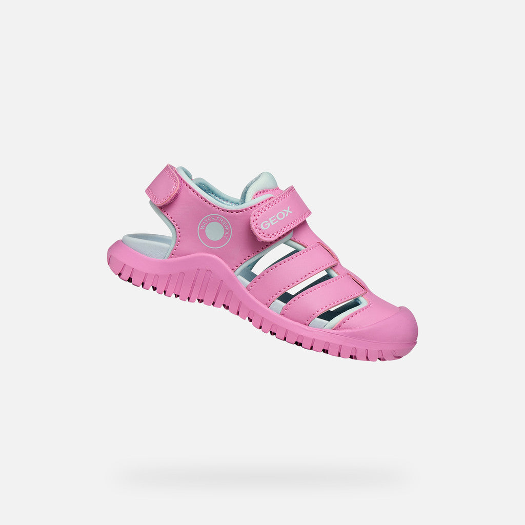 Geox sandale fete Fusbetto Pro Junior Quick Dry Water-resistant 26-34 Dark Pink/Aqua