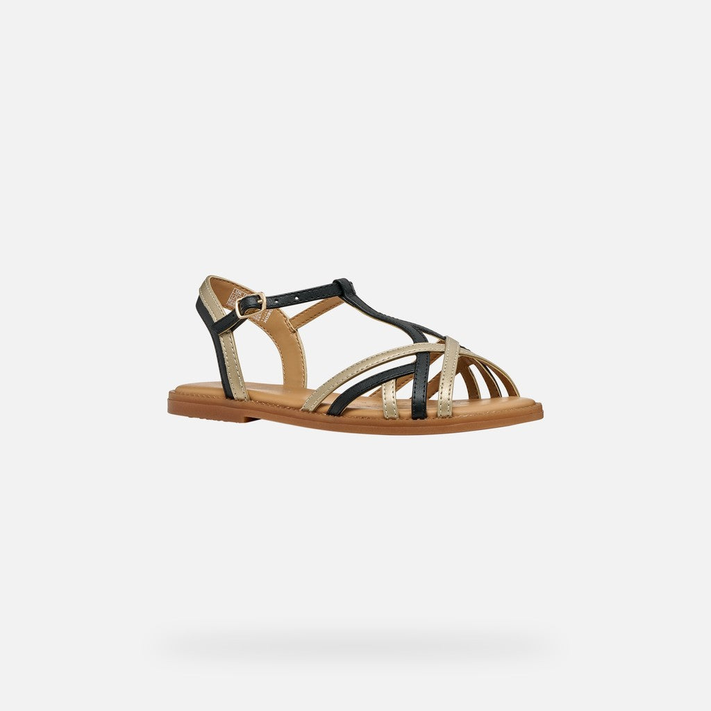 Geox sandale fete Karly 28-36 Black/Platinum Imagine principală a produsului