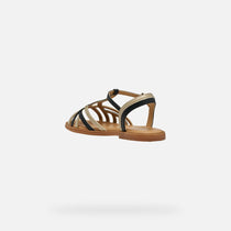 Geox sandale fete Karly 28-36 Black/Platinum