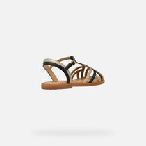 Geox sandale fete Karly 28-36 Black/Platinum