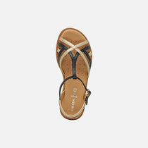 Geox sandale fete Karly 28-36 Black/Platinum