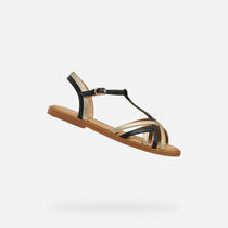Geox sandale fete Karly 28-36 Black/Platinum