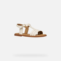 Geox sandale fete Karly 28-36 Light Ivory