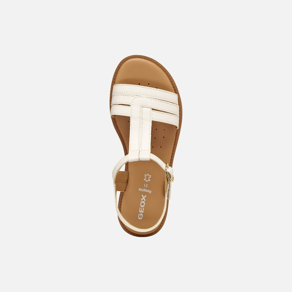 Geox sandale fete Karly 28-36 Light Ivory
