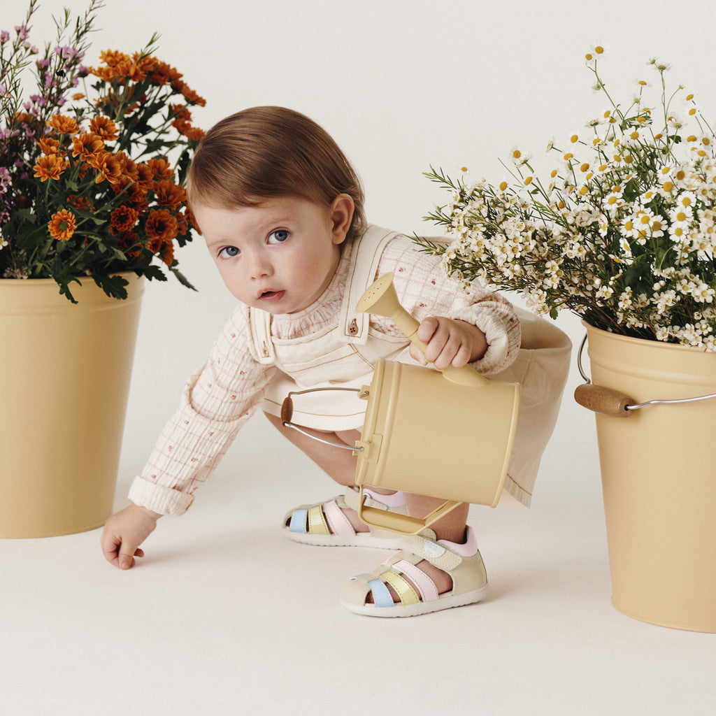 Geox sandale fete Macchia Baby 18-26 Light ivory/Light yellow