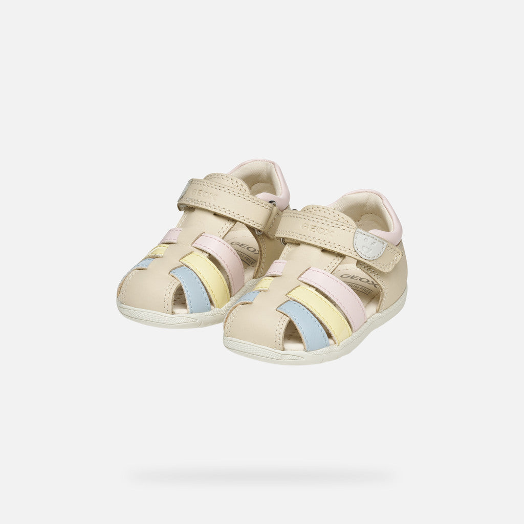 Geox sandale fete Macchia Baby 18-26 Light ivory/Light yellow