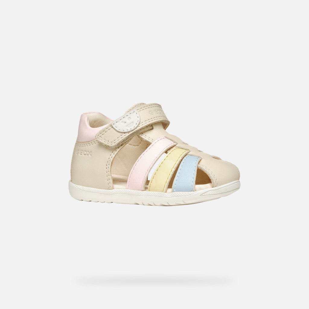 Geox sandale fete Macchia Baby 18-26 Light ivory/Light yellow