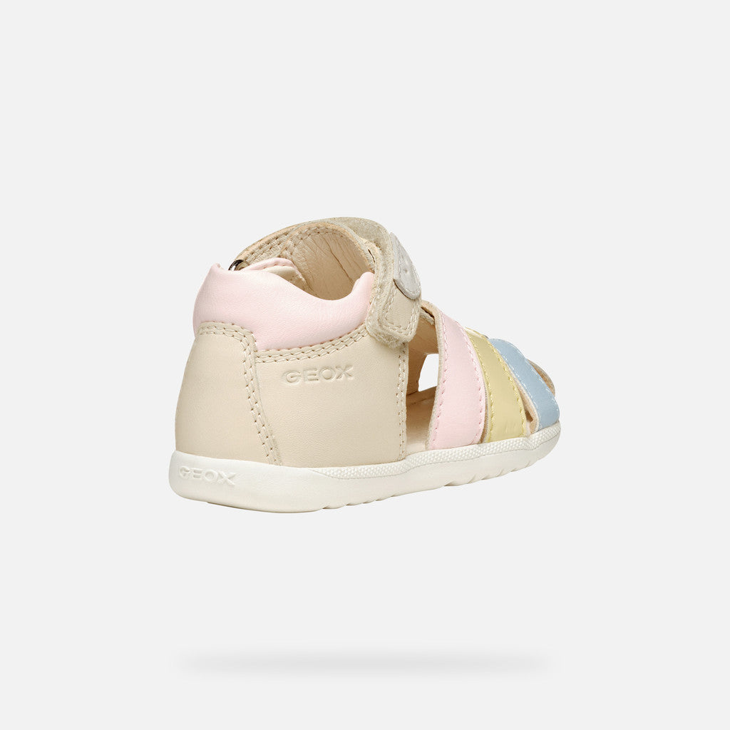 Geox sandale fete Macchia Baby 18-26 Light ivory/Light yellow