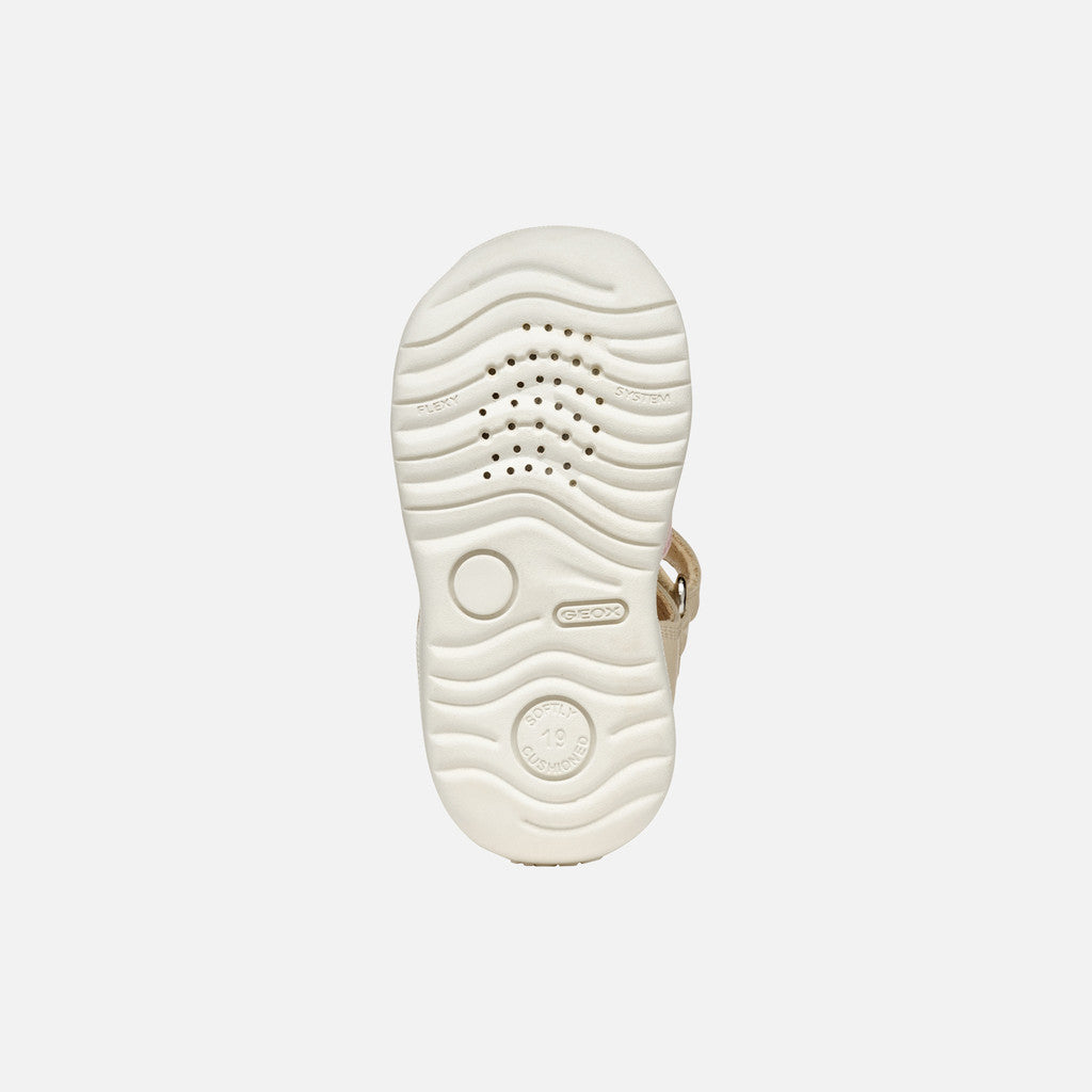 Geox sandale fete Macchia Baby 18-26 Light ivory/Light yellow
