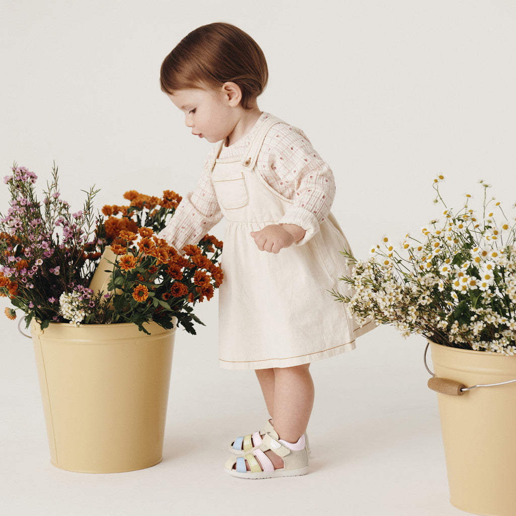 Geox sandale fete Macchia Baby 18-26 Light ivory/Light yellow