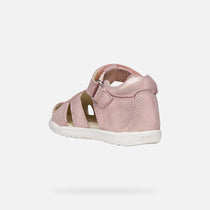 Geox sandale fete Macchia Baby 18-26 Light Rose cu inimioara
