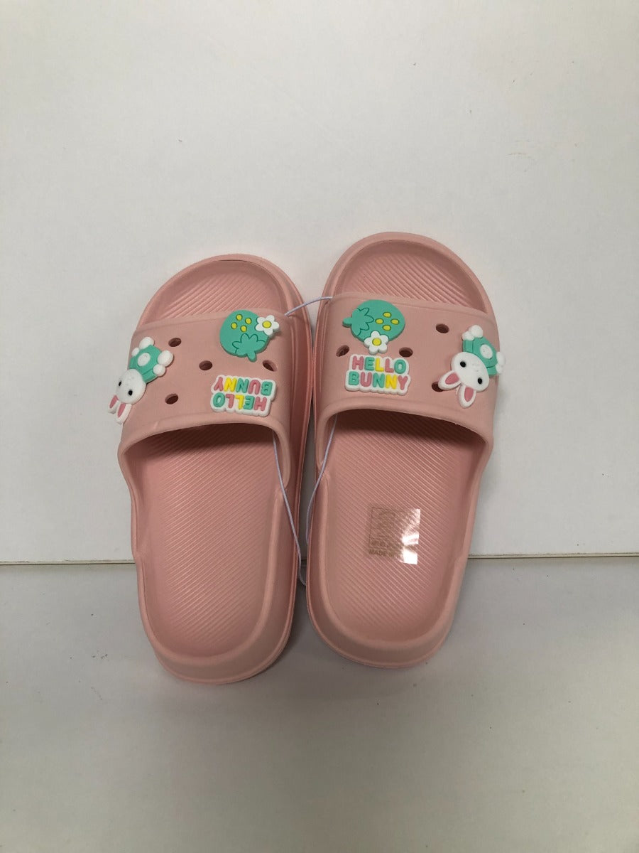 Giolan papuci fete 30-35, Light Pink cu iepuras