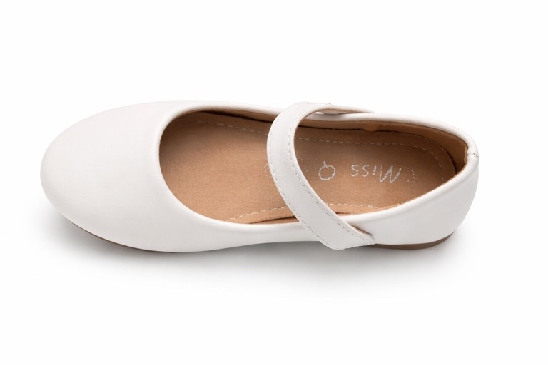 i`Miss Q pantofi fetite tip balerini 24-30 White