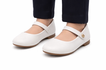 i`Miss Q pantofi fetite tip balerini 24-30 White