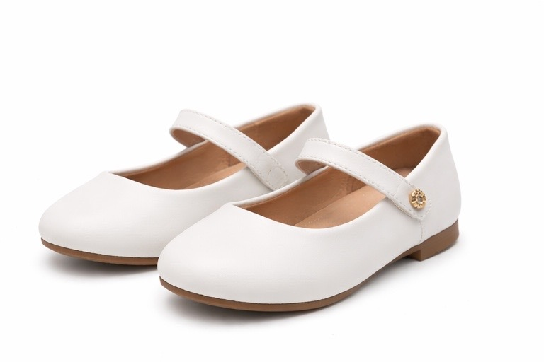 i`Miss Q pantofi fetite tip balerini 24-30 White Imagine principală a produsului