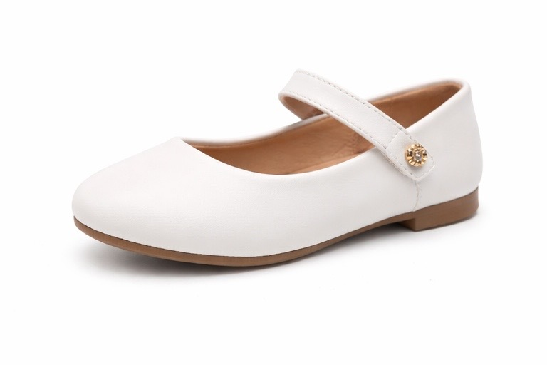 i`Miss Q pantofi fetite tip balerini 24-30 White Imagine secundară a produsului