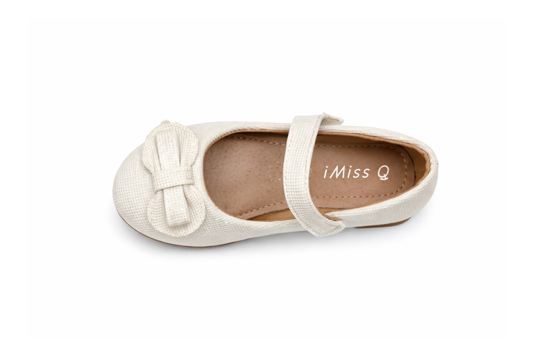 i`Miss Q pantofi fetite tip balerini cu fundita 24-30 White
