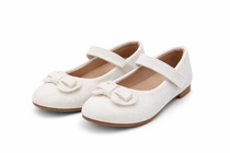 i`Miss Q pantofi fetite tip balerini cu fundita 24-30 White
