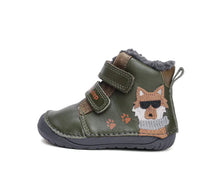D.D.Step ghete baieti Barefoot imblanite 20-25 Emerald cu catel