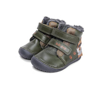 D.D.Step ghete baieti Barefoot imblanite 20-25 Emerald cu catel