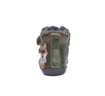 D.D.Step ghete baieti Barefoot imblanite 20-25 Emerald cu catel
